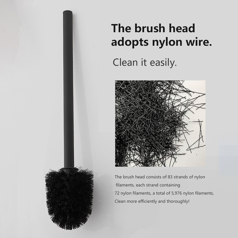 Настенный держатель для ершика из нержавеющей стали и стекла