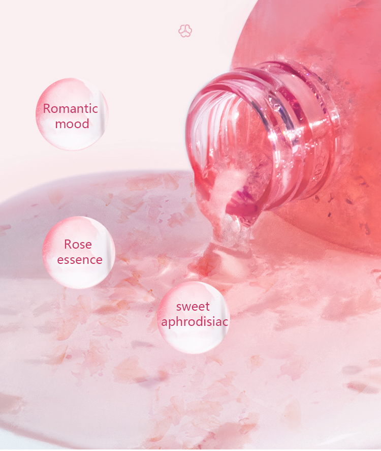 Private Label 500ml Natural Extract Body Wash Smoothing & Nourishing Rose Shower Gel