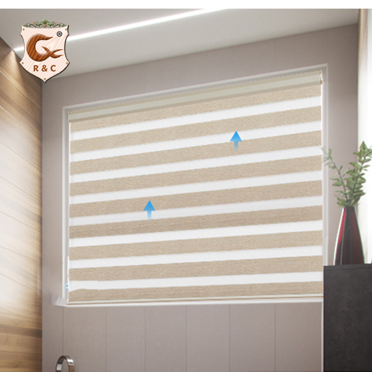 R&C Manufacture Electric Smart Zebra Blinds