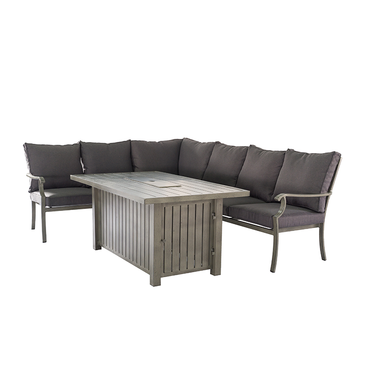 Outdoor Heating Aluminum Gas Garden Patio Fire Table Outdoor Terrace Dining Fire Pits Table