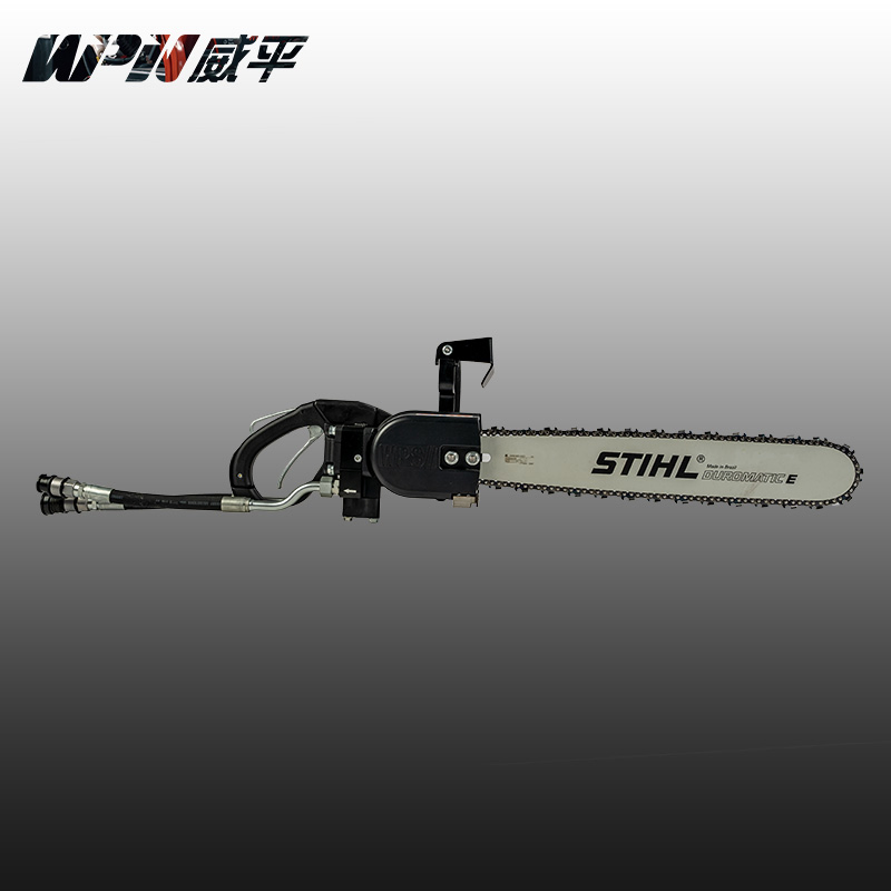 Powerful Portable Hydraulic Wood Chain Saw Cutting Tree, Timber, Branch, Firewood