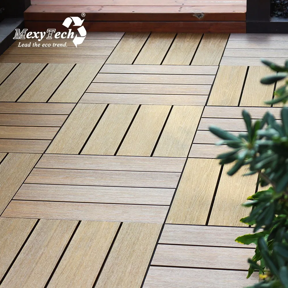Outdoor DIY Wooden Flooring with Interlocking System 580*580cm Big Tile