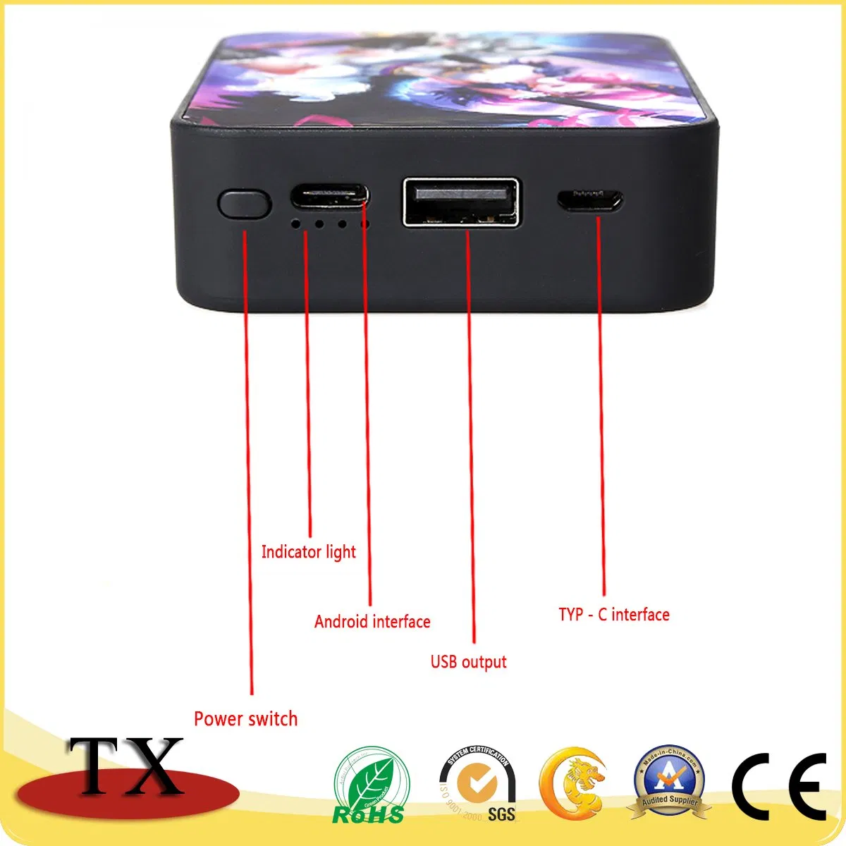 Promotional Gift Functional Customized Surface Attach 32GB USB Flash Drive Power Bank