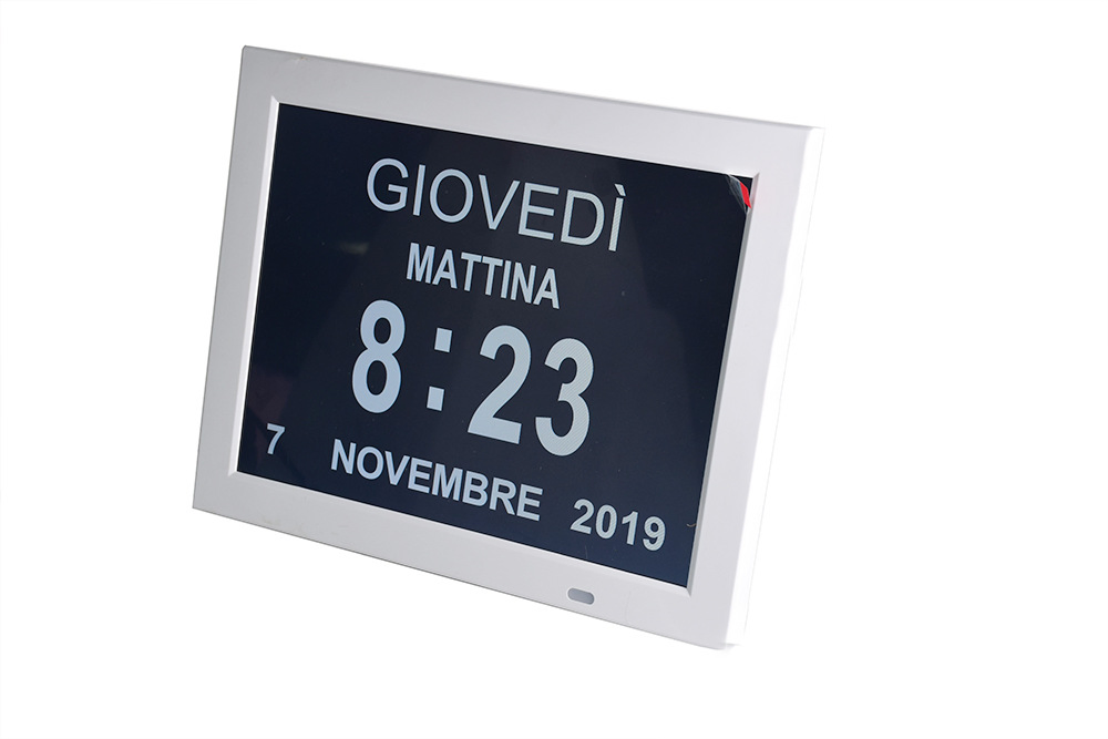 12 Inch Electronic Clock Elderly Medication Reminder HD Large Screen Digital Calendar
