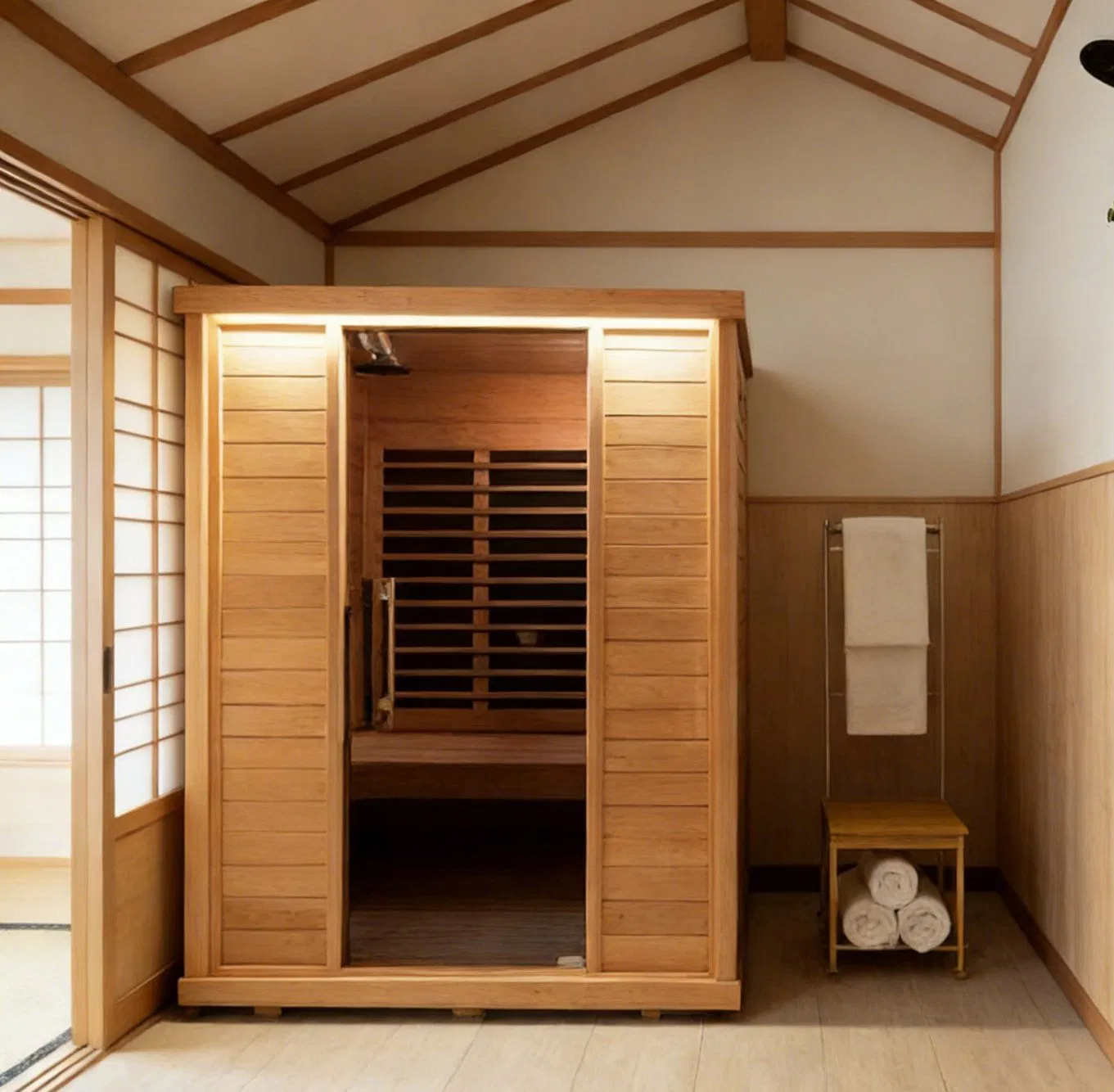 Инфракрасная сауна EV-002E для 2 человек из канадской тсуги