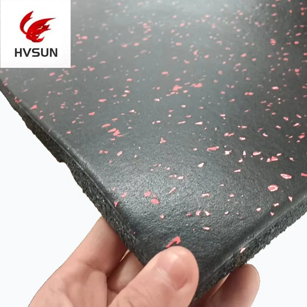 Rubber Floor Tiles for Home Gym, Protective Workout Mat