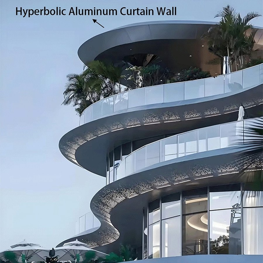 High Quality Panel Thickness 1.5/2/2.5/3/4/5/6mm Customized Building Aluminum Facade Cladding