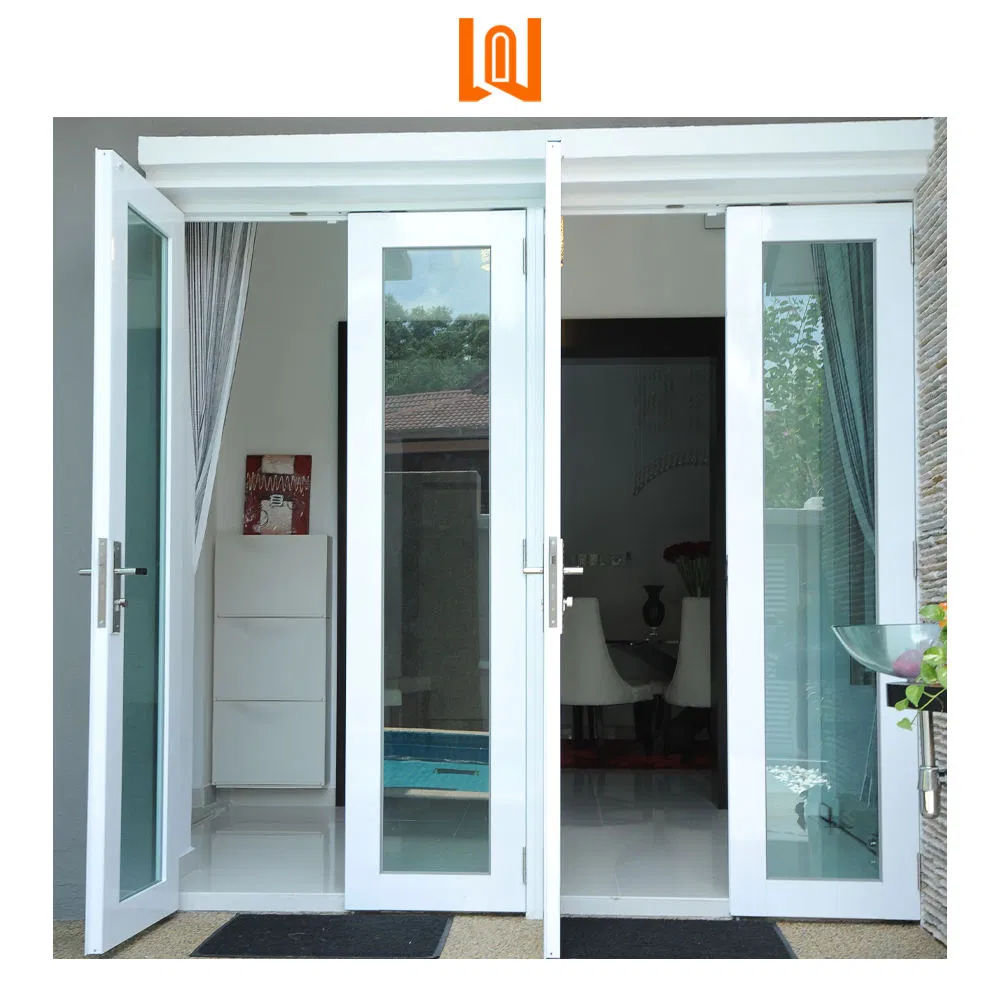 High Quality House Exterior PVC Doors Waterproof Casement Vinyl Glass Doors
