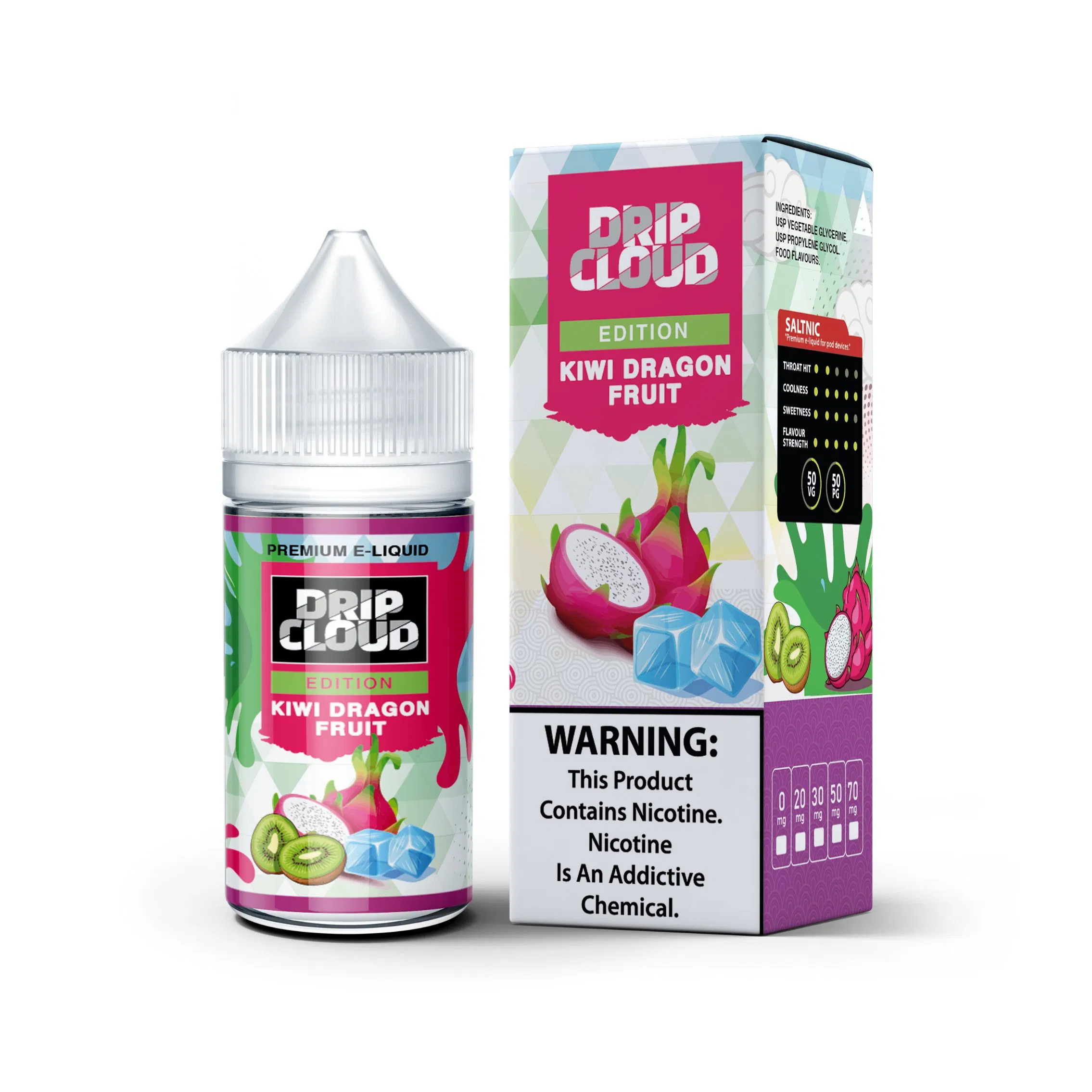 Electronic Cigarette Refill Liquid with Single Individual Blister Box Package Bakery Berry Fruit Cereal Citrus Fruit Creamy Custard Dessert Drink Menthol & Mint