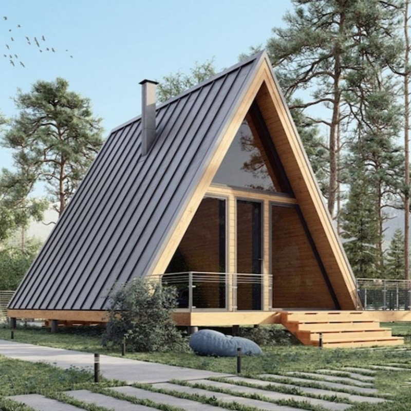 Easy Installation Triangle-Style House Designed for Camping, Hotel, and Eco-Friendly Accommodation