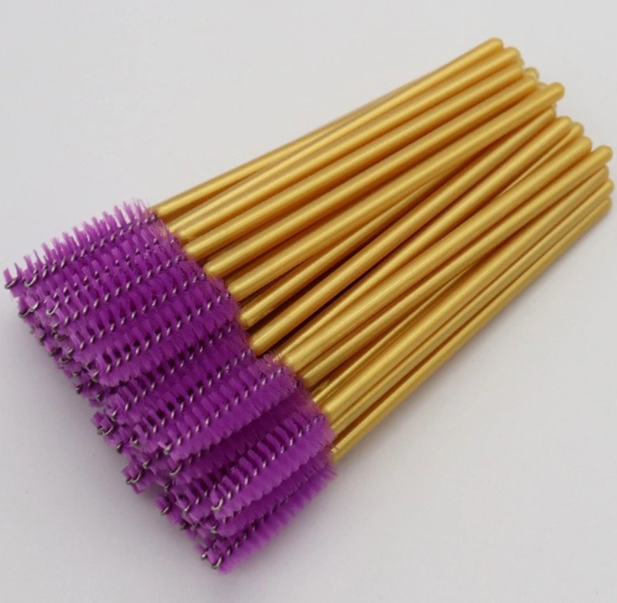 Disposable Plastic Handle Nylon Mascara Brush Eyelash Extension Micro Brush