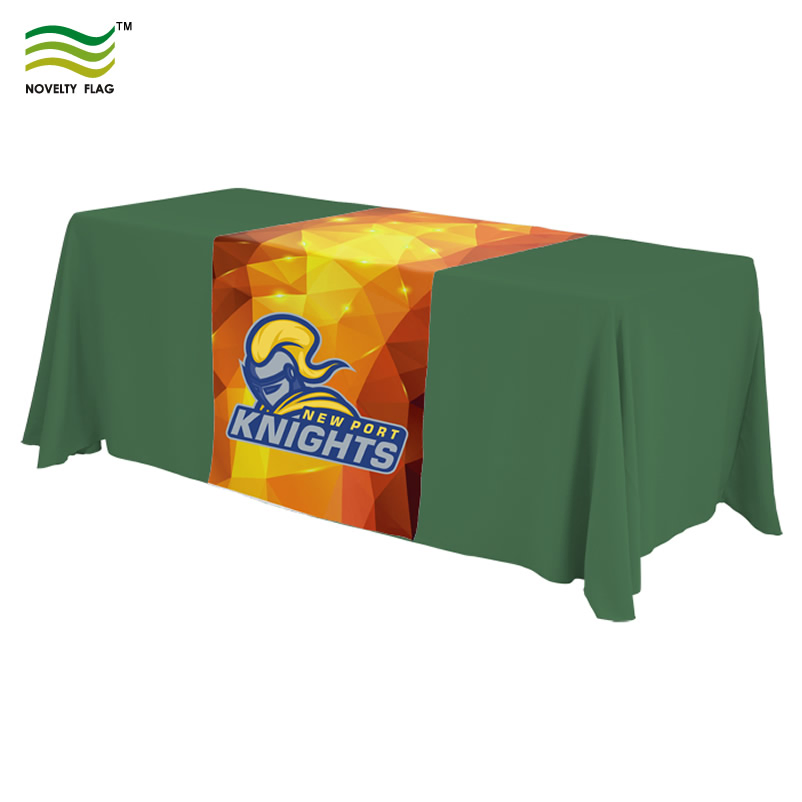 Custom Logo Printing Polyester Table Cloth, Table Skirts, Table Throw (J-NF18F05028)