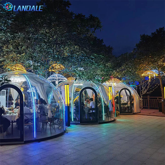 Customizable Transparent Dome Shape Rigid Polycarbonate Igloo Bubble Tent Bubble Dome Tent
