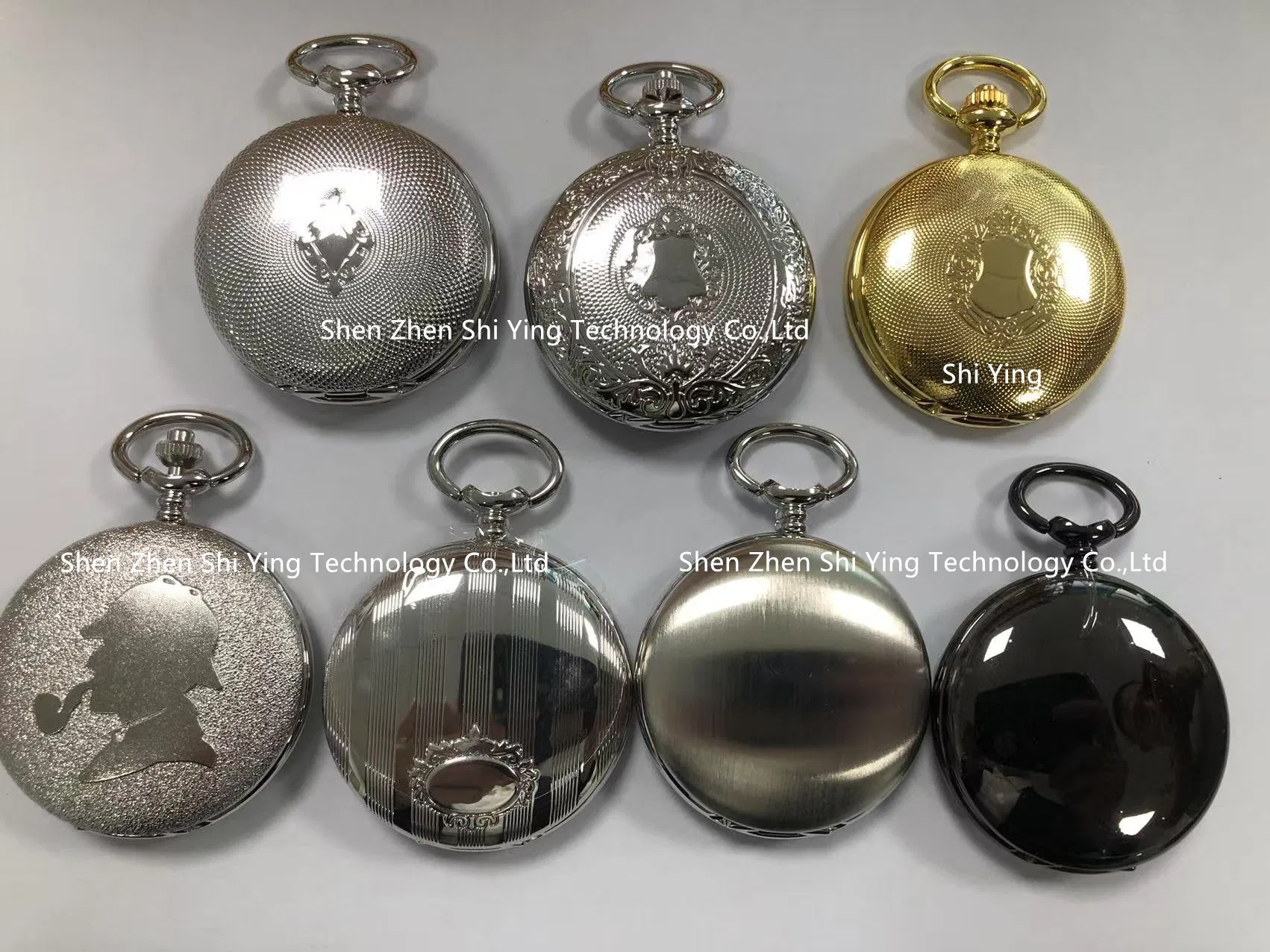 Custom Cheap Alloy Pocket Watch with Chain