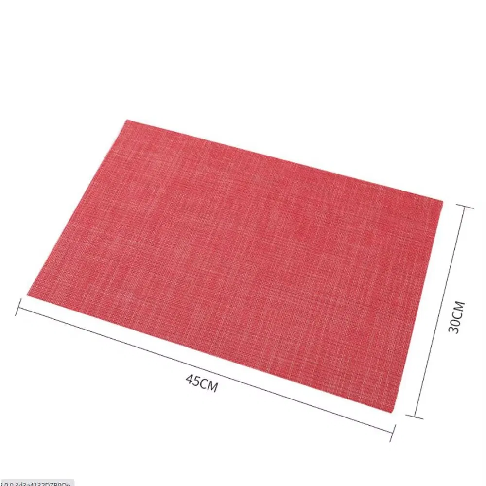 Eco Friendly Resistant Washable PVC Food Serving Placemat Luxury Wedding Decoration Table Mats
