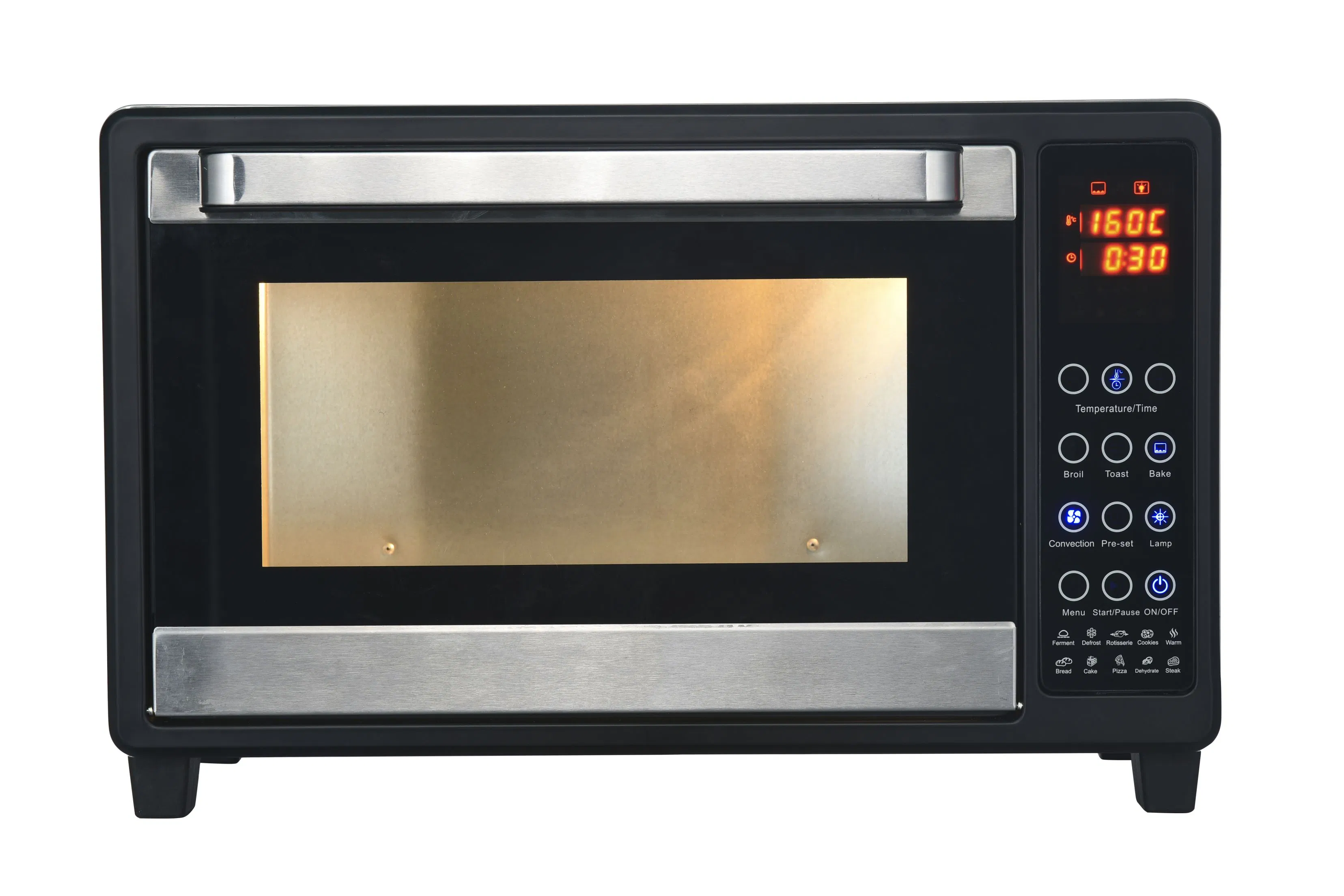 Electric Convection Chicken Roasted Grilled Touch Digital Baking Toaster Oven