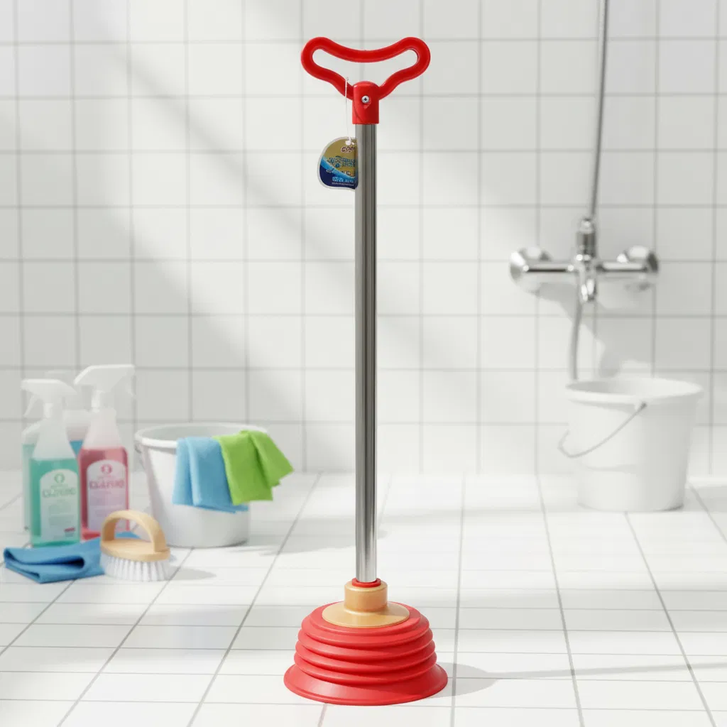 Jy 1225 Heavy Duty PVC Toilet Plunger with Metal Handle Toilet Plunger for Toilet Unclogging