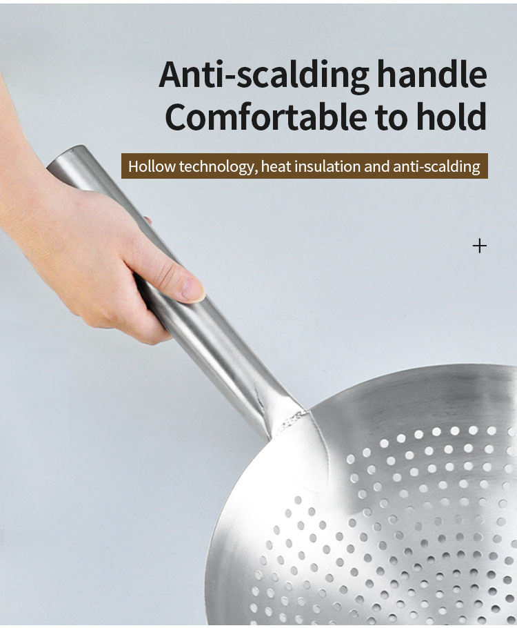 Kitchenware Cookware Sifter Mesh Strainer Stainless Steel Leakage Drum Colander