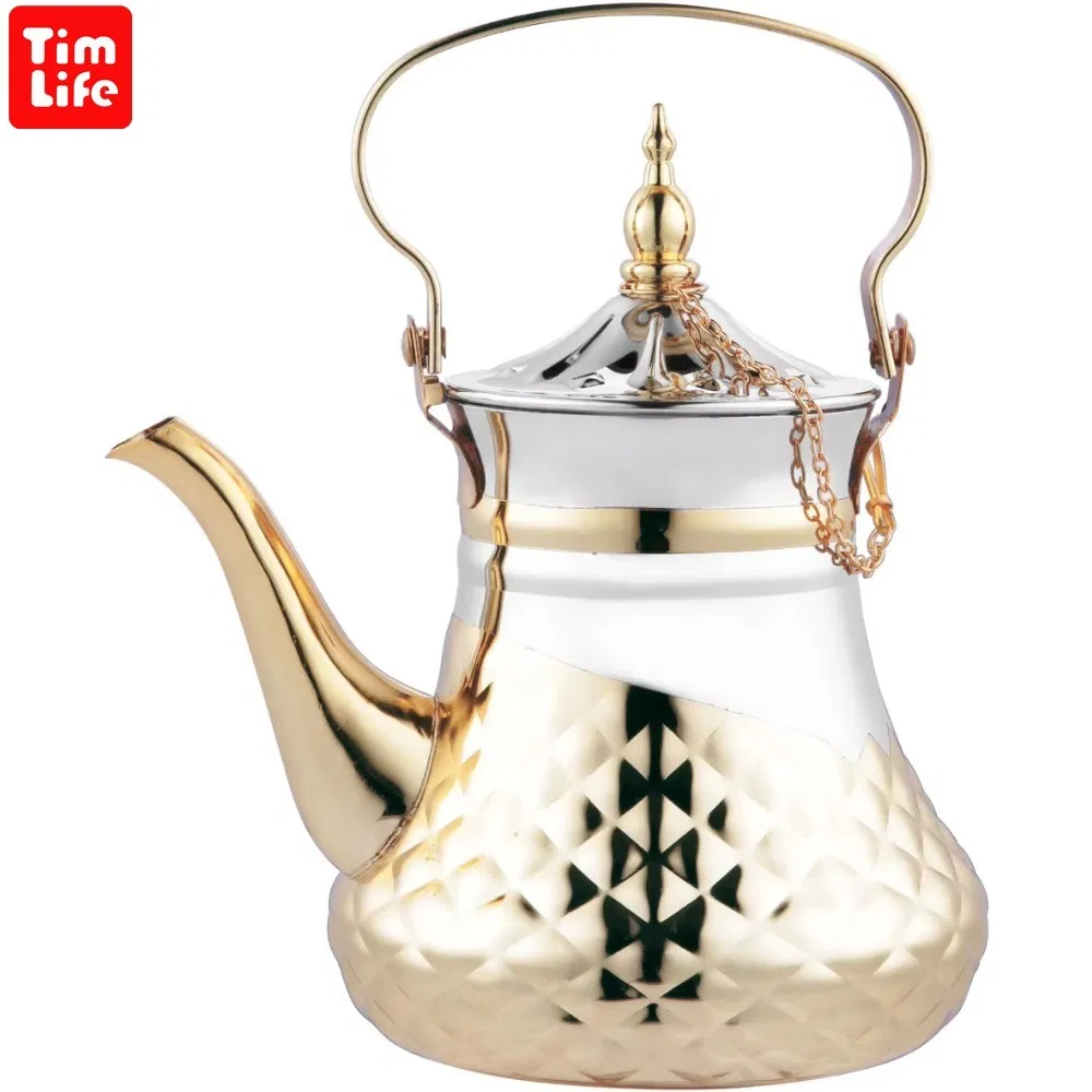 Luxury New Design Teapot Tea Kettle Arabic Coffee Pot Inox Stainless Steel