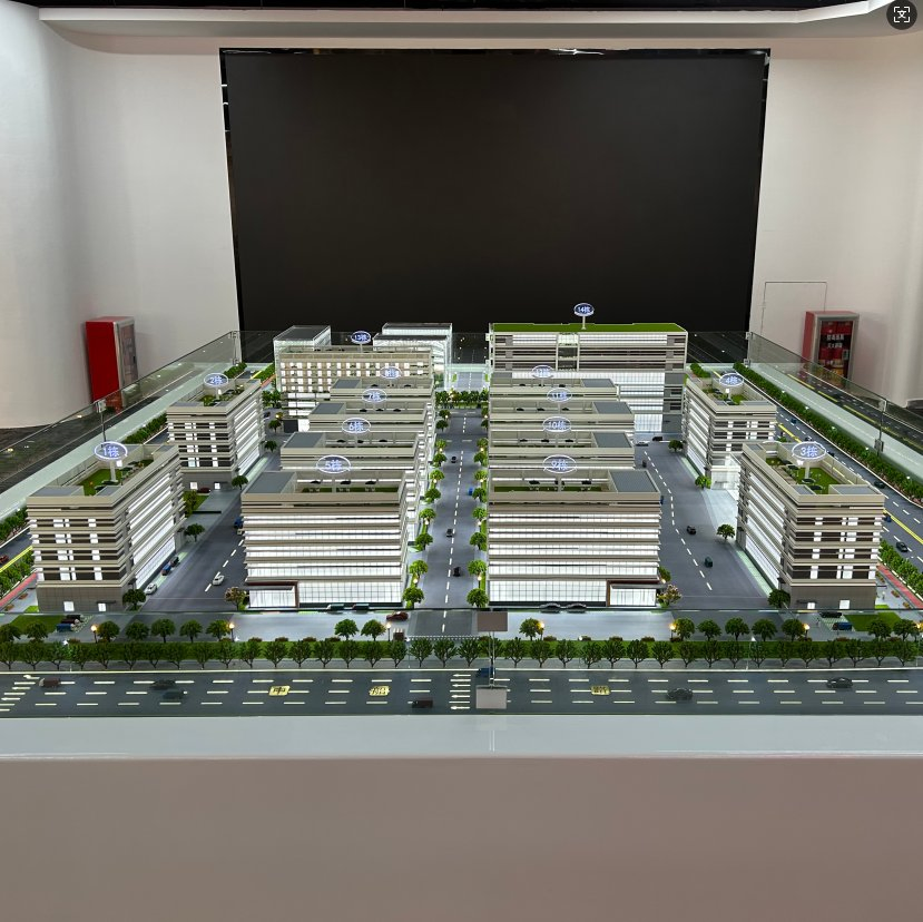Customized Sand Table Model for Factory Building Design with Light display
