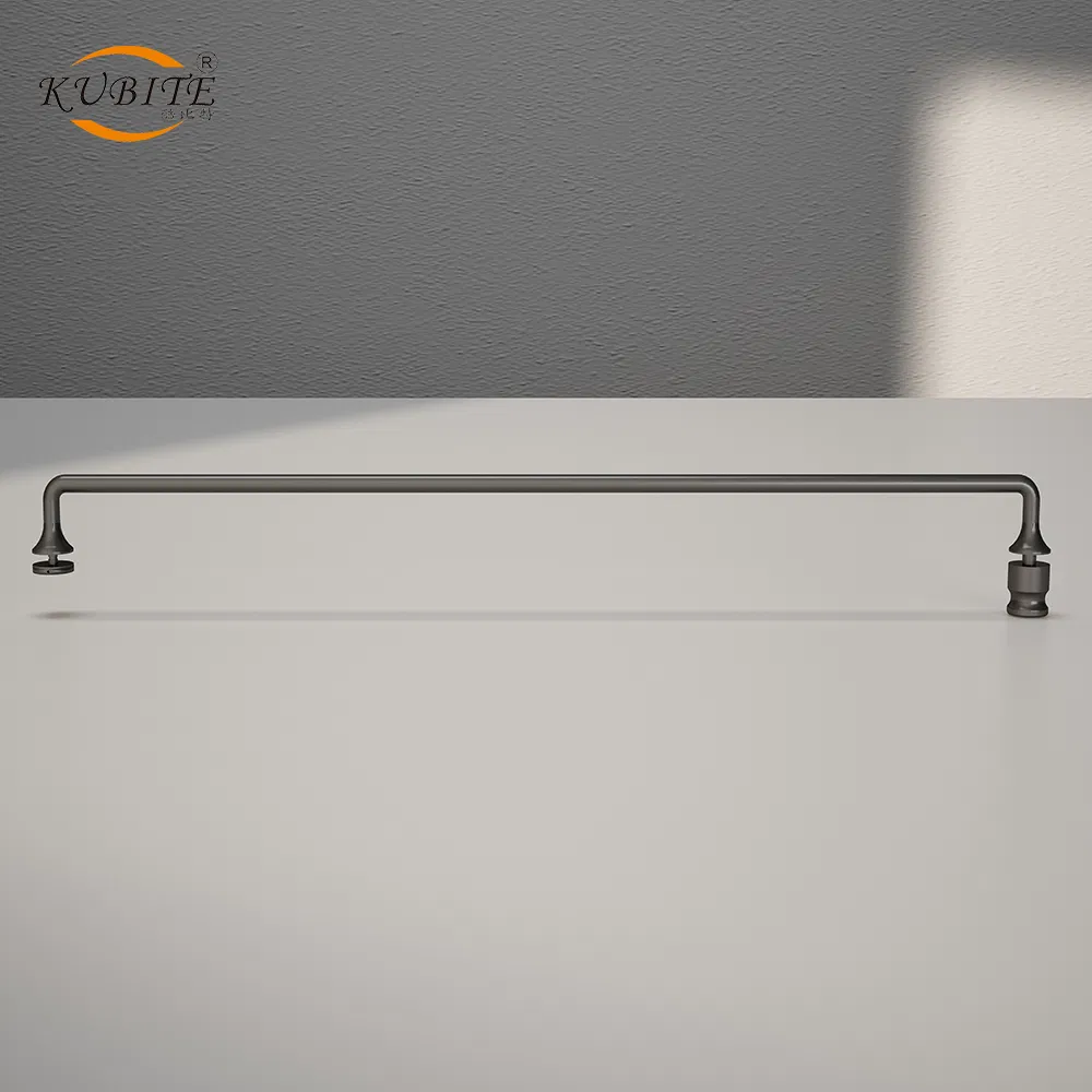 Chrome/Black 8mm 6mm Thick Glass Sliding Aluminum Profile Shower Glass Door