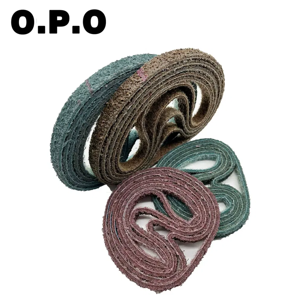 Customized Non Woven Nylon Abrasive Sanding Belt Grinding Belt for Stainless Steel and Metal Sander/Solisher