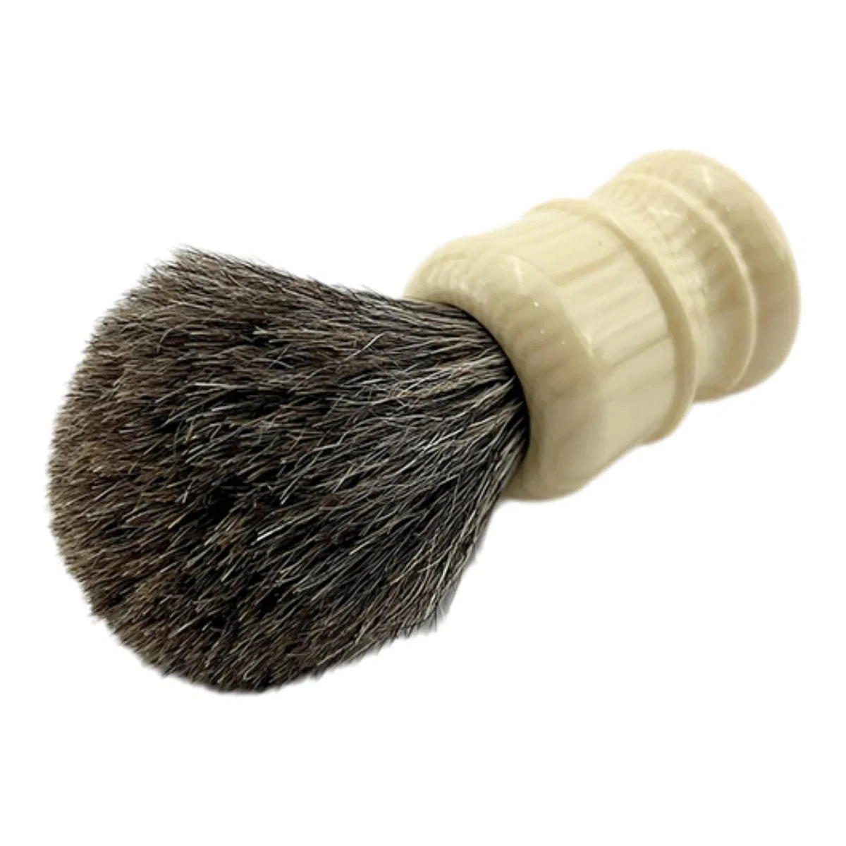 Professional Hair Salon Tool Natural Wood Handle Shaving Beard Brush for Barber Use