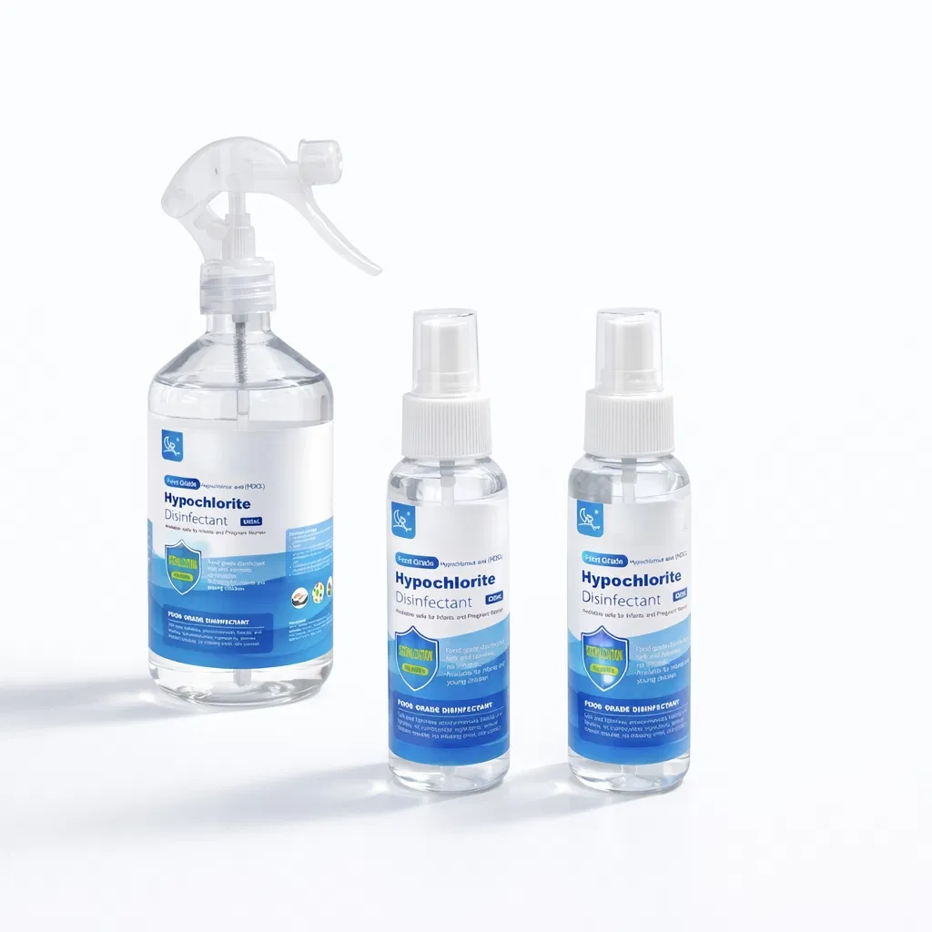 Food Grade Hypochlorous Acid Disinfectant Liquid Alcohol Free 99.99% Bacteria Elimination Allergy Free for All Skin Types