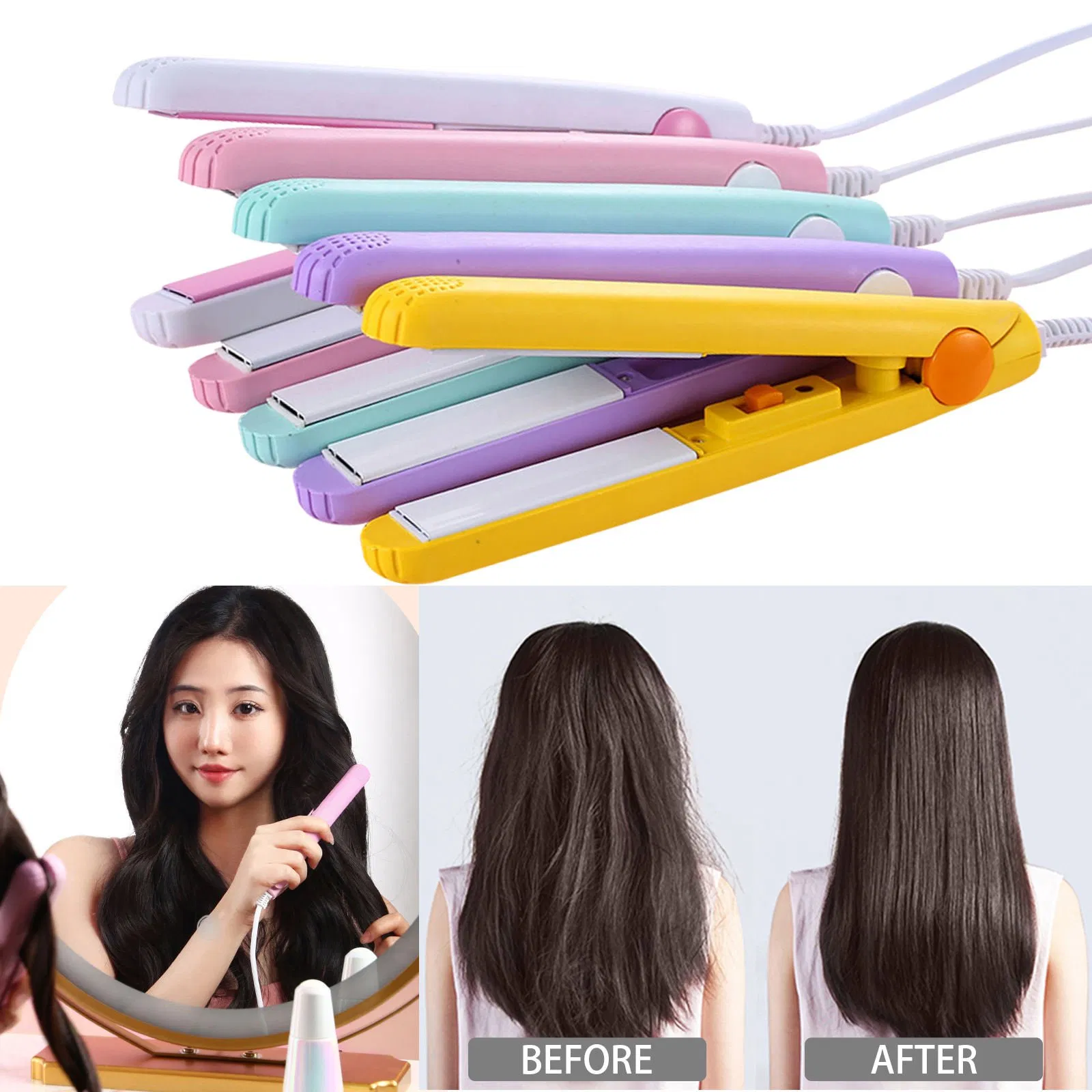Hair Straightener Professional Salon 2-in-1 Straightener & Curler Factory