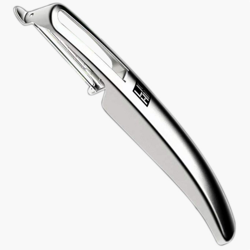 Multifunctional Stainless Steel Canoe Peeler Safe Guard Ergonomic Kitchen Gadget Wbb27613