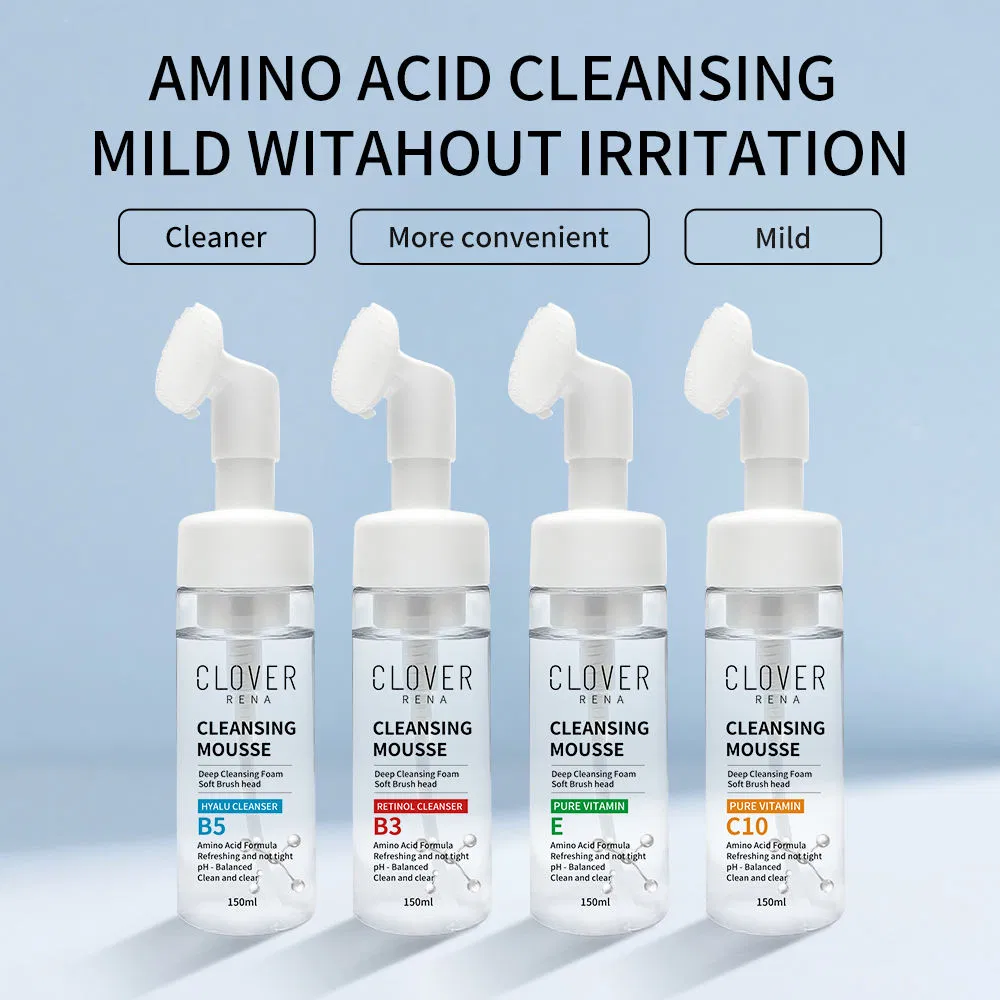 Deeply Cleaning Foam Face Amino Acid Cleanser Mousse Foaming Vitamin C Facial Wash Cleanser