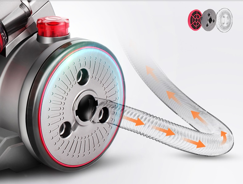 Whisper Quiet Home Cyclone Vacuum Cleaner with 3L Capacity