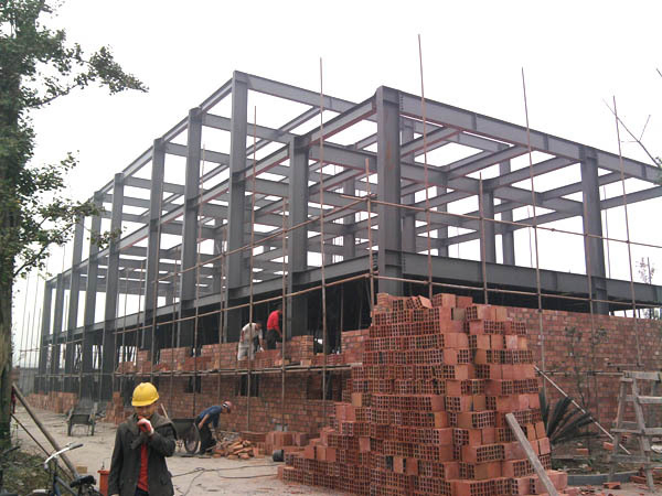 Prefabricated Light Construction Building Metal Steel Structure Four Levels Store Hotel