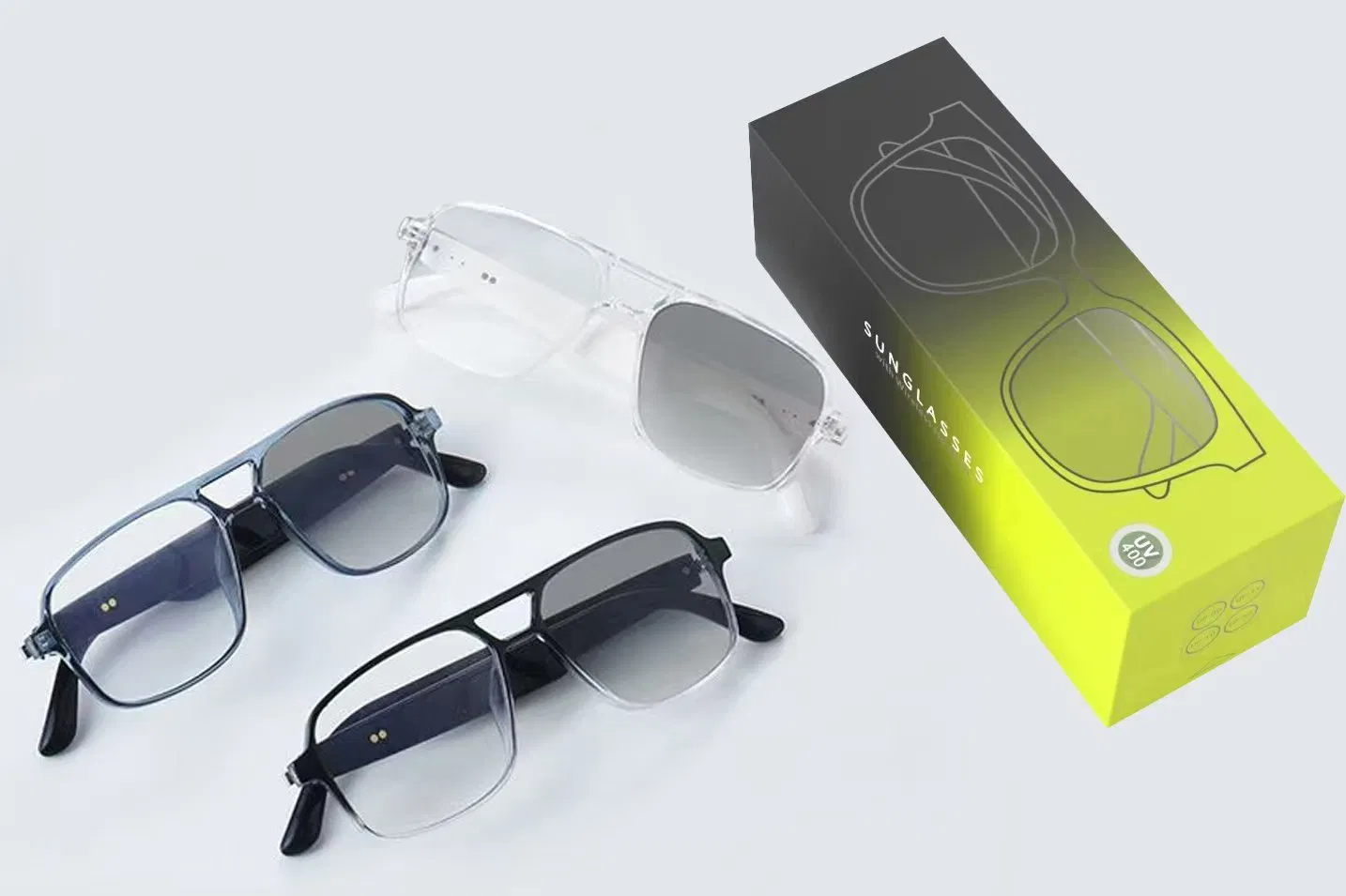 UV Lens Audio Smart Glasses with Ai Assistance and Bluetooth Calling
