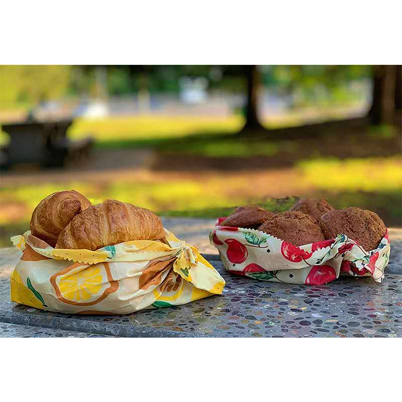 Beeswax Food Wrap Zero Waste Cheese and Sandwich Wrappers