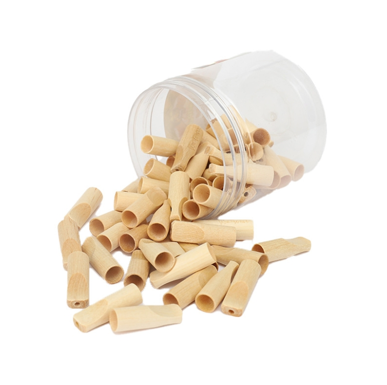 Flat Mouth Paper Filter Wooden Cigar Filter Tips