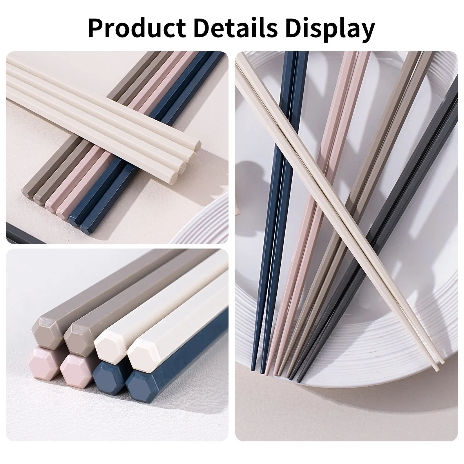 High Temp Resistant Alloy Chopsticks Non Slip Anti Mold Reusable Sticks Safe