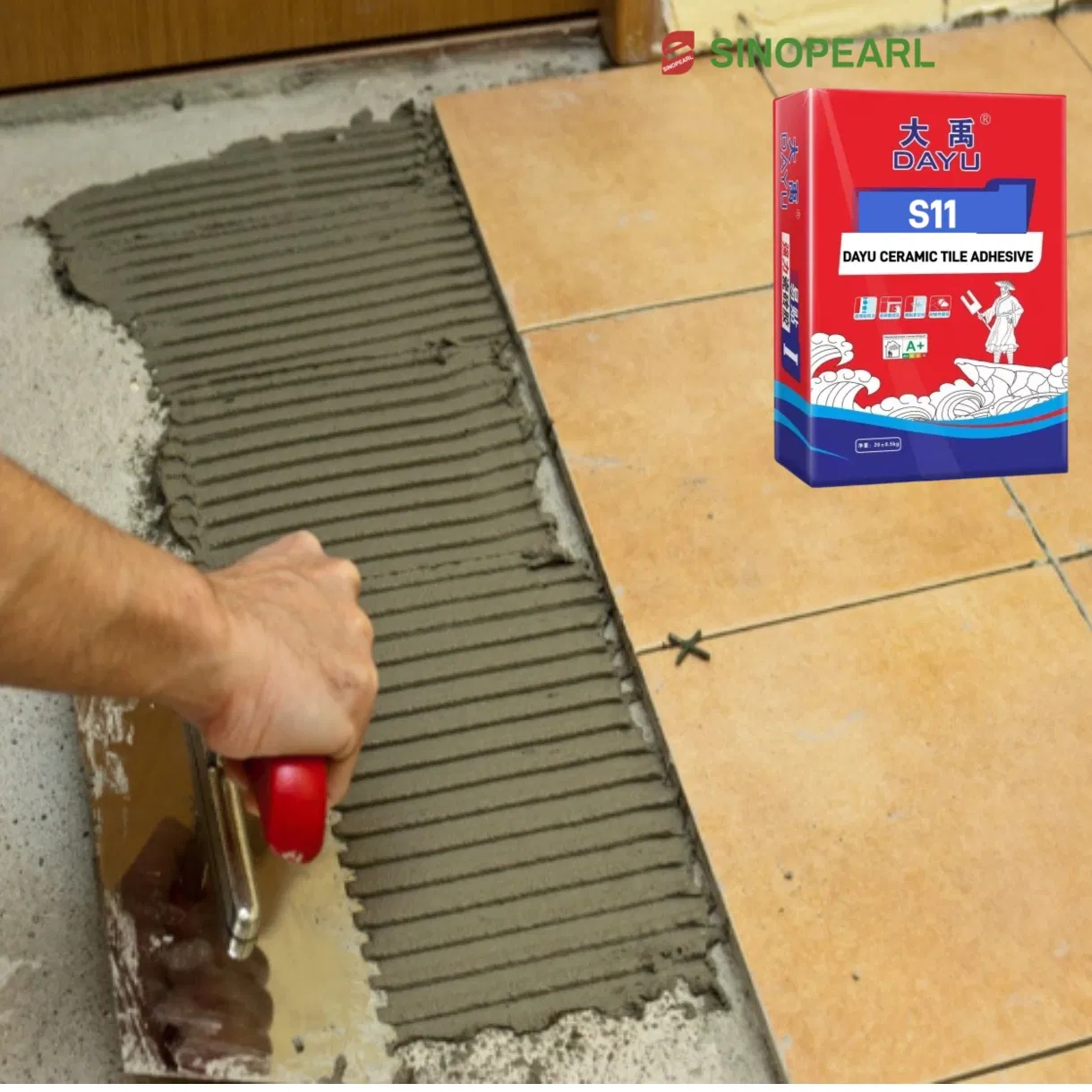 Ceramic Tile Bond Adhesive Cement Floor and Ground Concrete Mildew Proof Made by Chinepearl