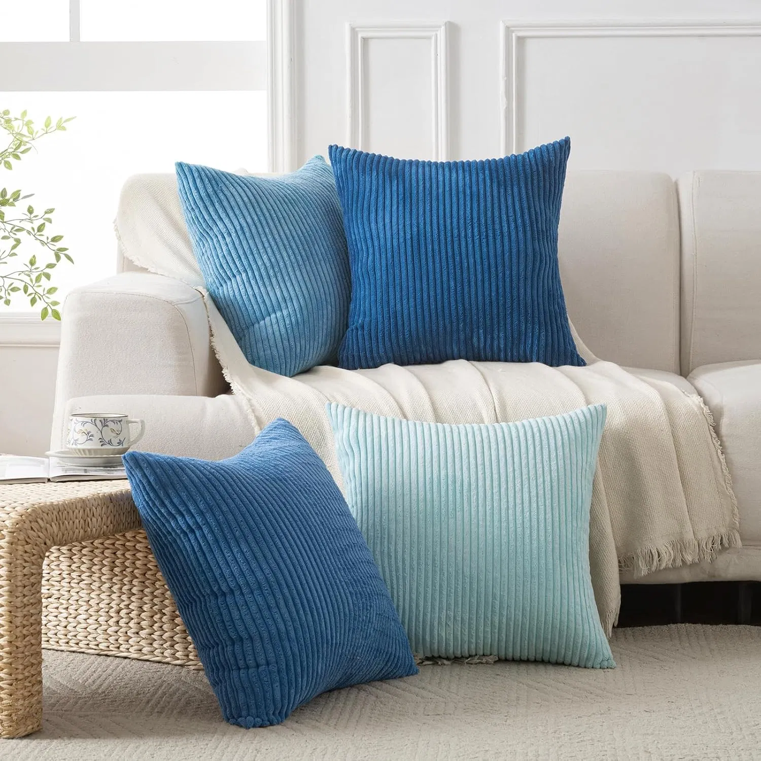 Colorful Corduroy Cushion Covers to Brighten Your Living Space