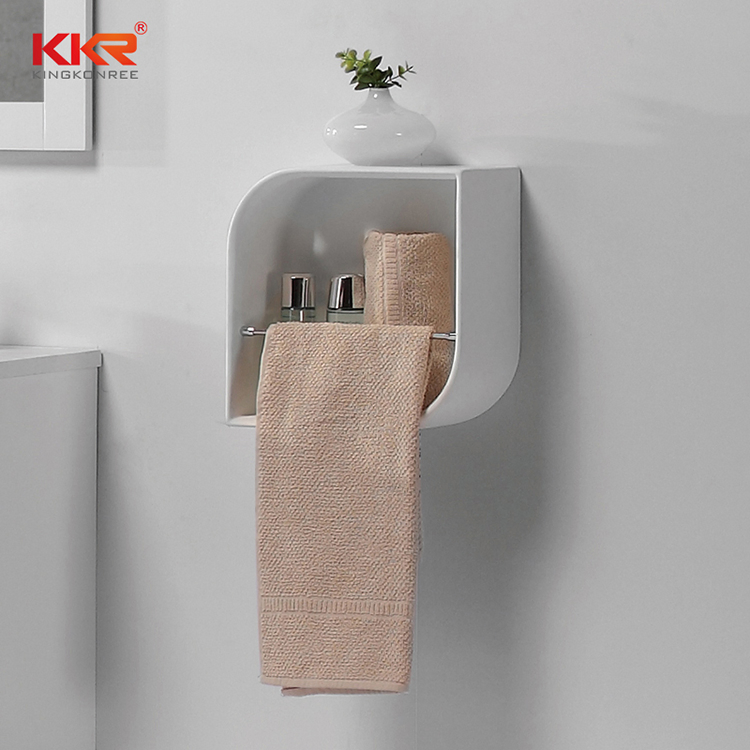 Solid Surface Bathroom Shelf Corner