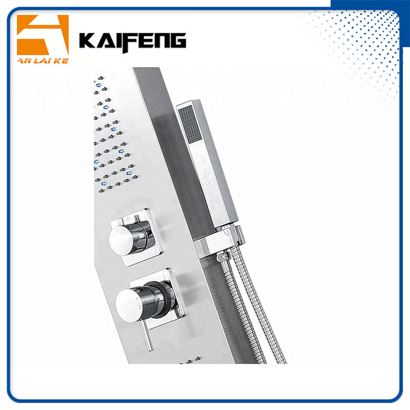 304 Stainless Steel Shower Panel with LED Light (LN-S9102)