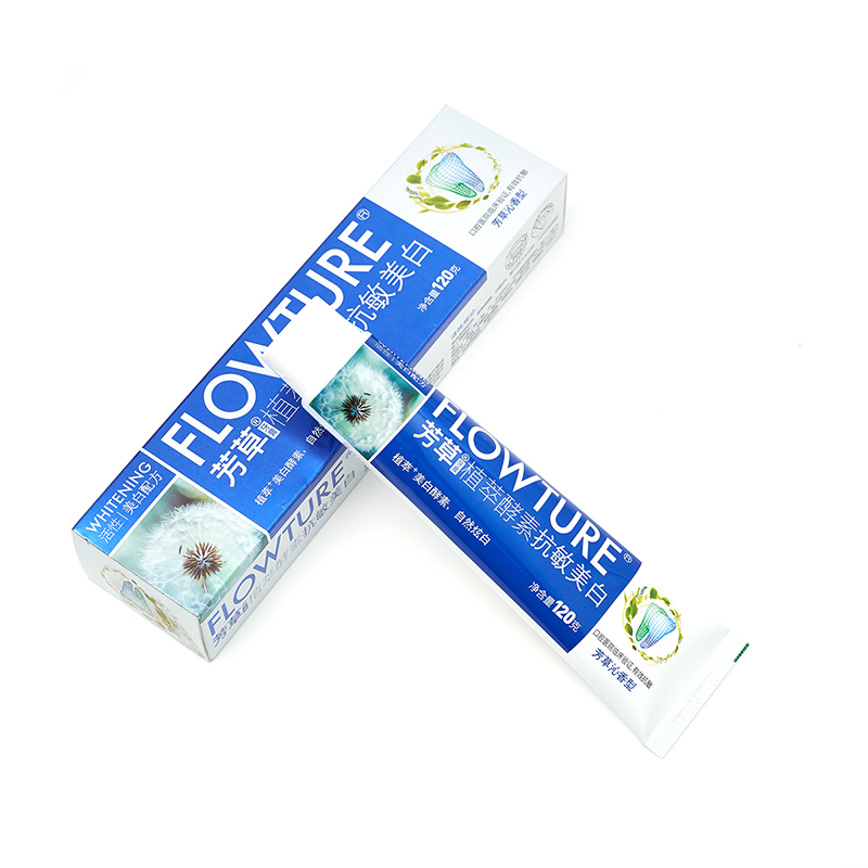 Custom Logo Sodium Phytate Anti Sensitive Teeth Whitening Enzymatic Toothpaste Manufacturer for Adult