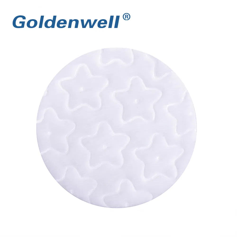 Round Shape White Cosmetic Cotton Pads with ISO