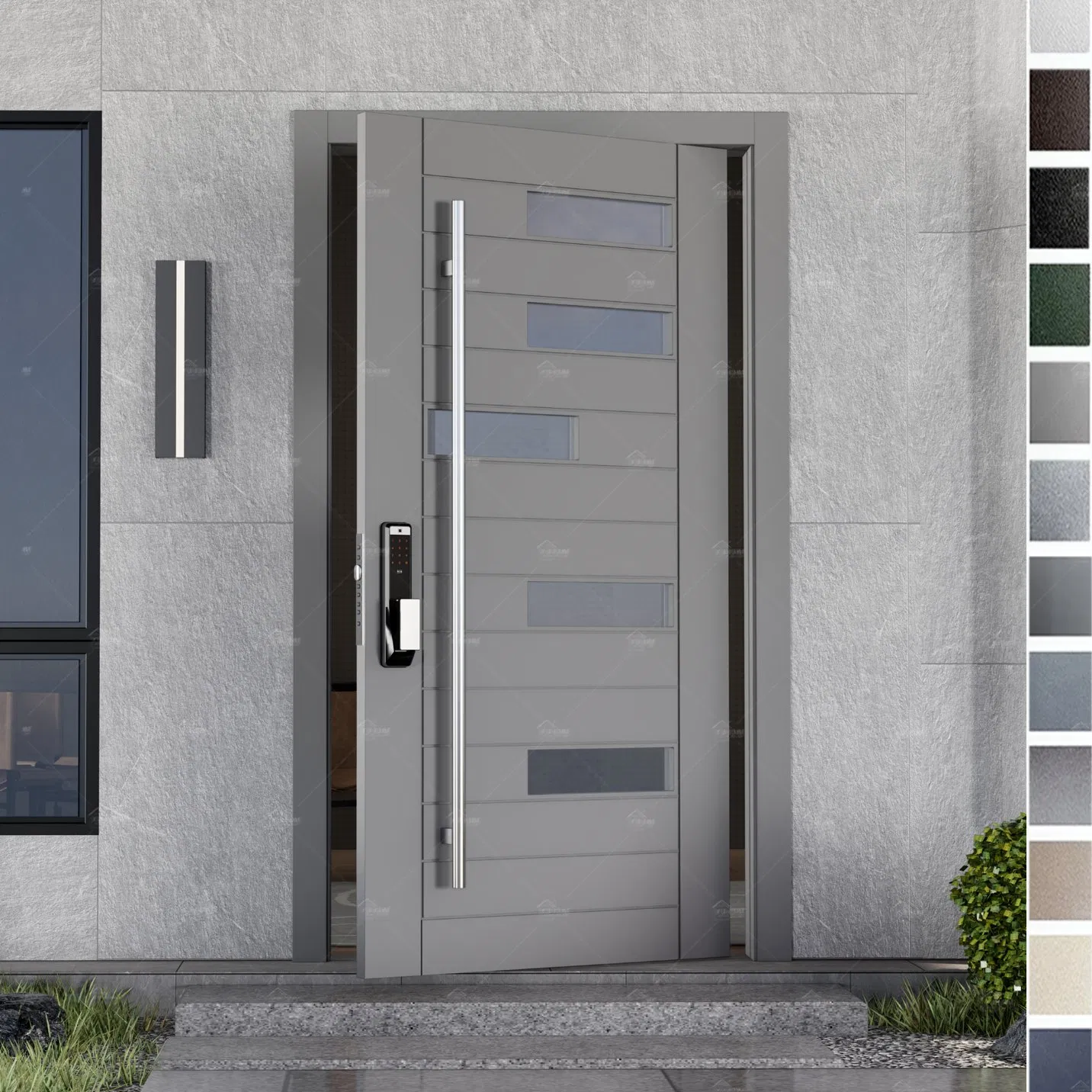 China Top Manufacturer Whoelsale Anti-Theft Anti-Pry Smart Lock Entrance Pivot Security Front Door