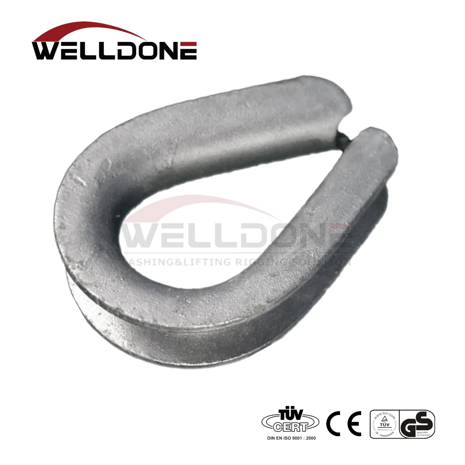 C15 Carbon Steel Us Type G414 Extra Heavy Wire Rope Thimbles