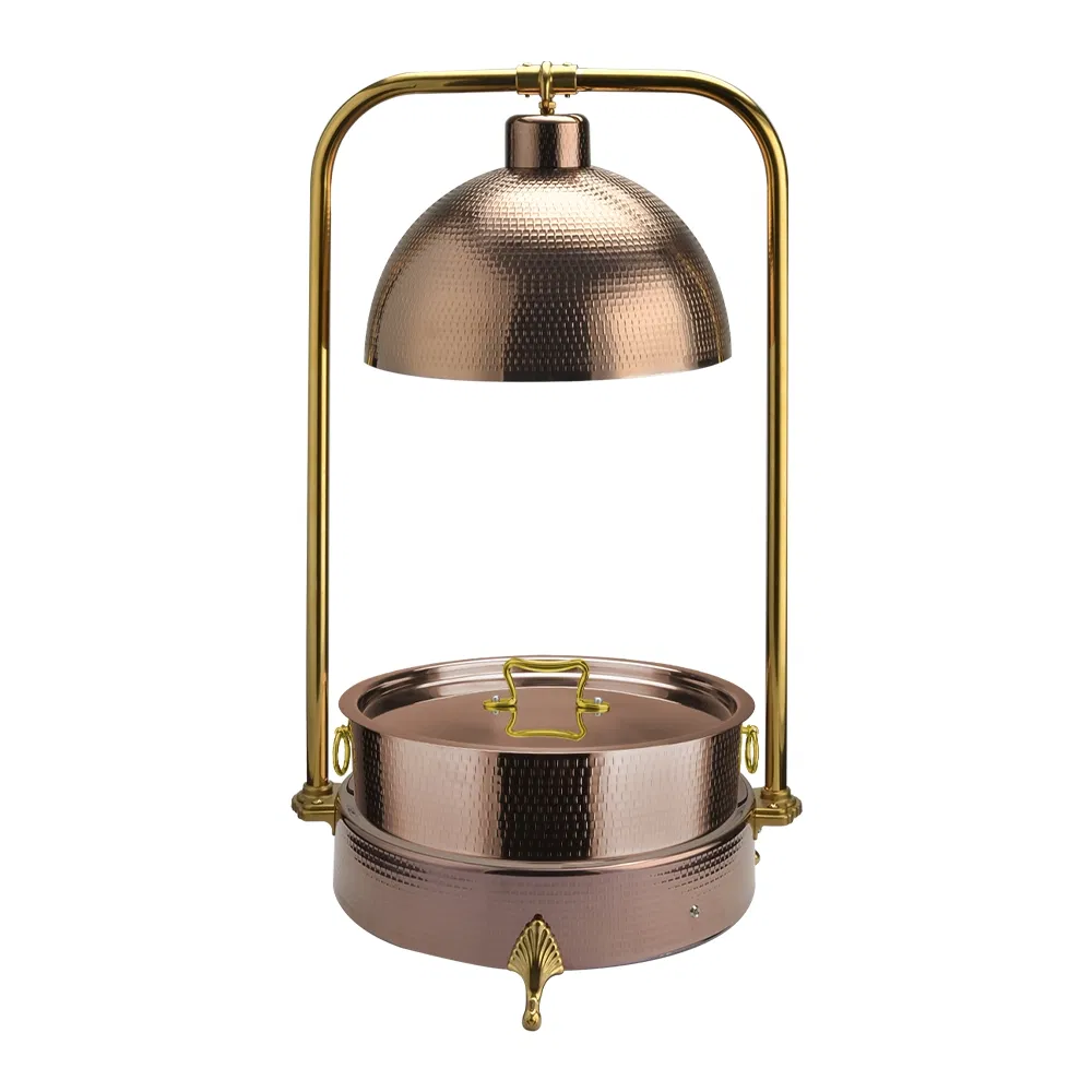Yapamit OEM Manufacturer Round 6L Electric Chafer with LED Lamp