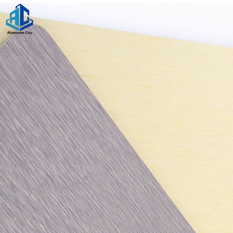 3mm/4mm/5mm Golden Brushed Aluminum Composite Panel ACP Acm