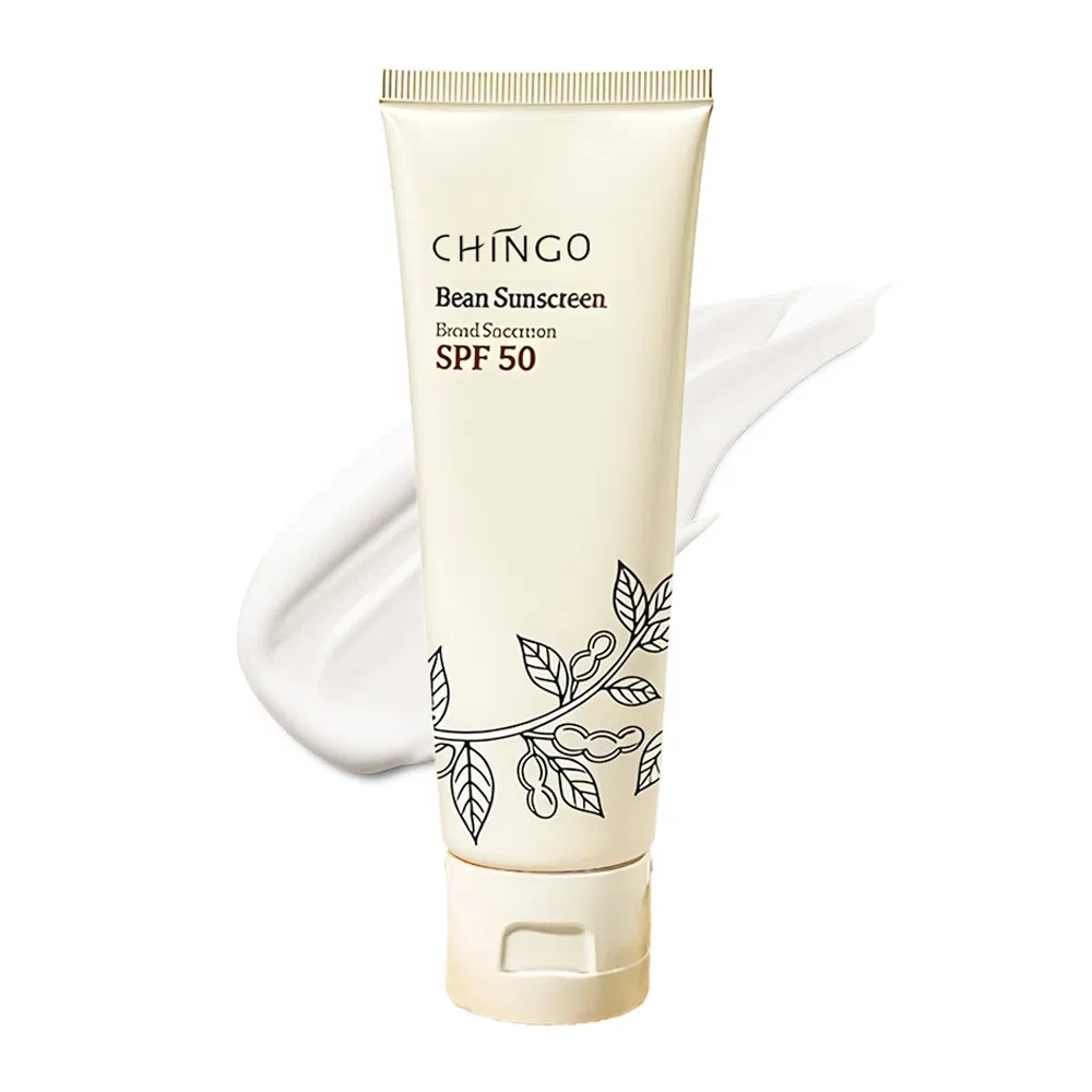 Natural Bean Facial Sunscreen SPF Protection Lightweight Non Greasy Anti Aging Brightening
