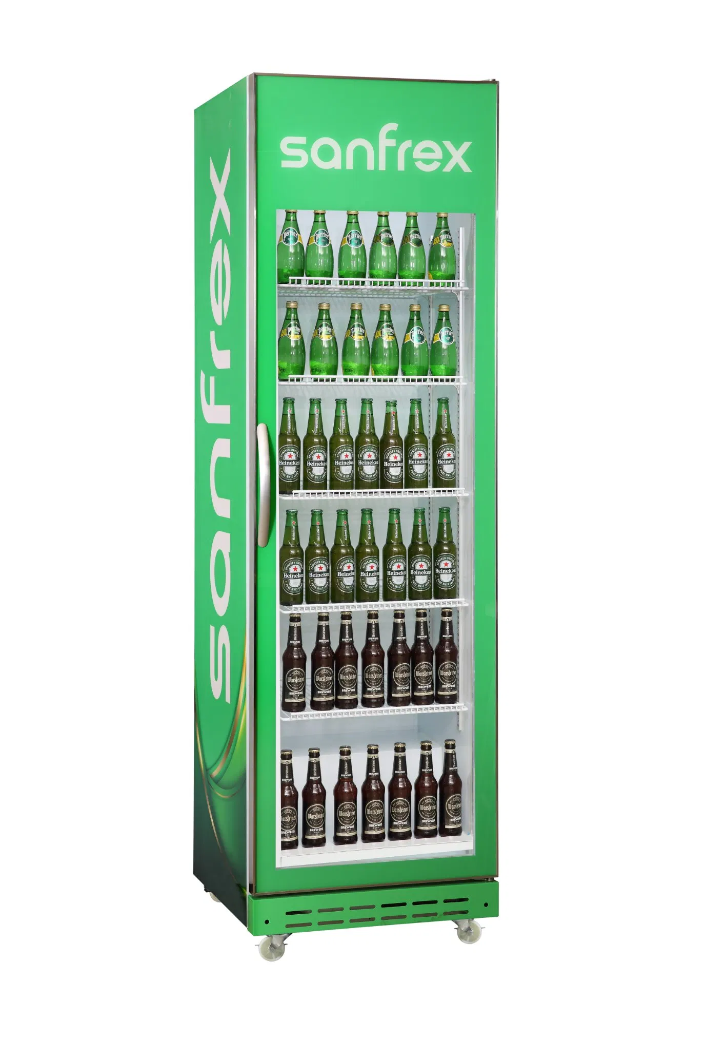 Foshan Commercial Single Glass Door Cold Drink Display Freezer