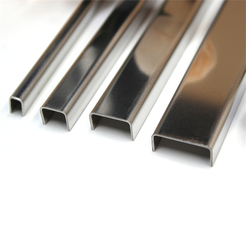 Brushed Finish Metal 304 Stainless Steel Ceramic Tile Edge Trim